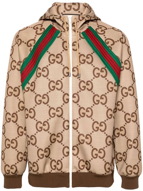 Gucci GG Supreme Print Hooded Jacket 